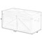 Vintiquewise Brown Large Wooden Lockable Trunk Farmhouse Style Rustic Design Lined Storage Chest w/Rope Handles QI003797L - alternate 3